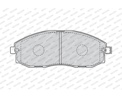 Bromsbeläggssats, skivbroms PREMIER ECO FRICTION FVR1498 Ferodo, bild 5