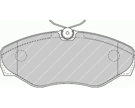 Bromsbeläggssats, skivbroms PREMIER ECO FRICTION FVR1515 Ferodo, bild 2