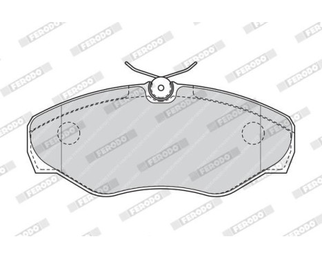 Bromsbeläggssats, skivbroms PREMIER ECO FRICTION FVR1515 Ferodo, bild 4