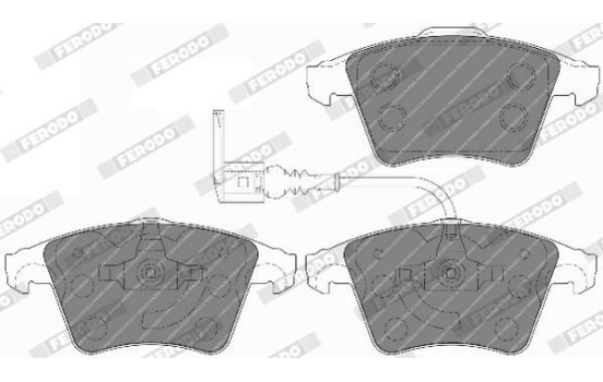 Bromsbeläggssats, skivbroms PREMIER ECO FRICTION FVR1643 Ferodo, bild 4