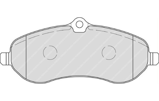 Bromsbeläggssats, skivbroms PREMIER ECO FRICTION FVR1771 Ferodo, bild 2
