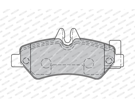 Bromsbeläggssats, skivbroms PREMIER ECO FRICTION FVR1780 Ferodo, bild 3