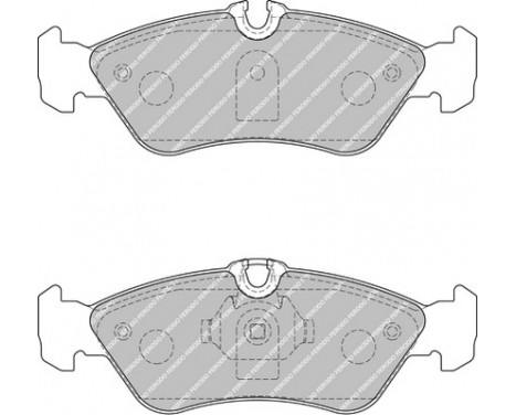 Bromsbeläggssats, skivbroms PREMIER ECO FRICTION FVR1876 Ferodo, bild 2