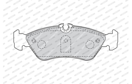 Bromsbeläggssats, skivbroms PREMIER ECO FRICTION FVR1876 Ferodo, bild 4