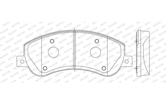 Bromsbeläggssats, skivbroms PREMIER ECO FRICTION FVR1928 Ferodo, bild 3