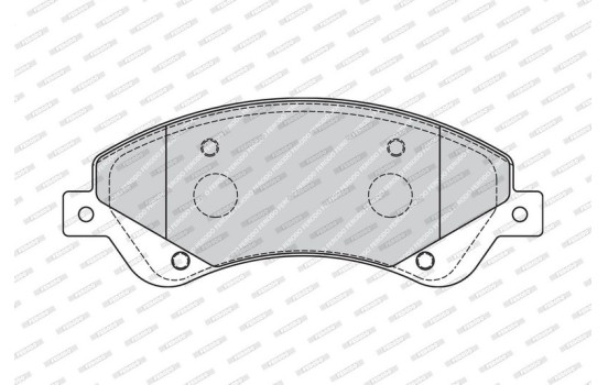 Bromsbeläggssats, skivbroms PREMIER ECO FRICTION FVR1929 Ferodo, bild 4