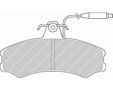 Bromsbeläggssats, skivbroms PREMIER ECO FRICTION FVR287 Ferodo, bild 2