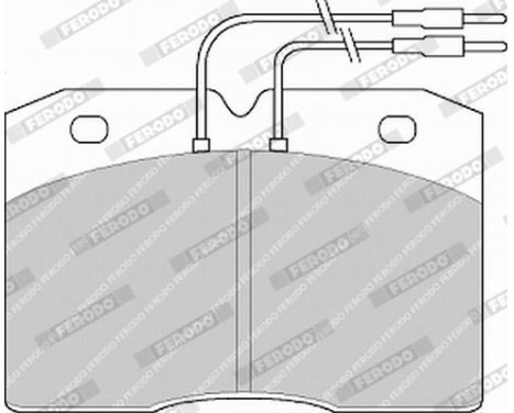 Bromsbeläggssats, skivbroms PREMIER ECO FRICTION FVR377 Ferodo, bild 4