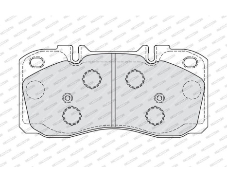 Bromsbeläggssats, skivbroms PREMIER ECO FRICTION FVR4038 Ferodo, bild 3