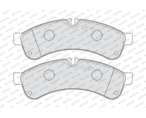 Bromsbeläggssats, skivbroms PREMIER ECO FRICTION FVR4039 Ferodo, bild 3