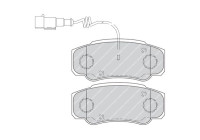 Bromsbeläggssats, skivbroms PREMIER ECO FRICTION FVR4054 Ferodo
