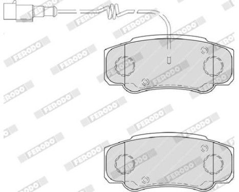 Bromsbeläggssats, skivbroms PREMIER ECO FRICTION FVR4054 Ferodo, bild 3
