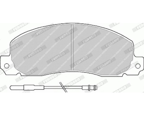 Bromsbeläggssats, skivbroms PREMIER ECO FRICTION FVR414 Ferodo, bild 5