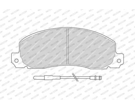 Bromsbeläggssats, skivbroms PREMIER ECO FRICTION FVR414 Ferodo, bild 4