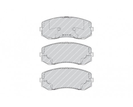 Bromsbeläggssats, skivbroms PREMIER ECO FRICTION FVR4314 Ferodo, bild 2