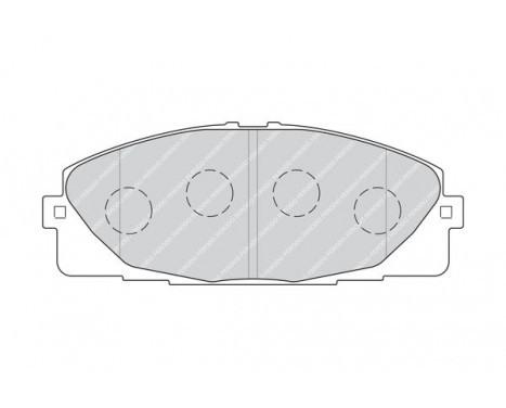 Bromsbeläggssats, skivbroms PREMIER ECO FRICTION FVR4327 Ferodo, bild 3