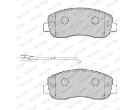 Bromsbeläggssats, skivbroms PREMIER ECO FRICTION FVR4347 Ferodo, bild 2