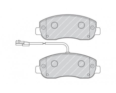 Bromsbeläggssats, skivbroms PREMIER ECO FRICTION FVR4347 Ferodo, bild 3