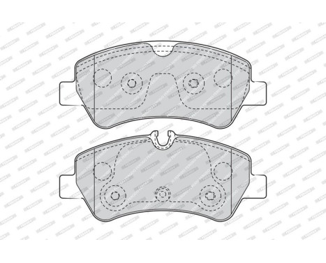 Bromsbeläggssats, skivbroms PREMIER ECO FRICTION FVR4398 Ferodo, bild 3