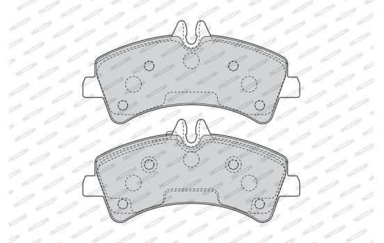 Bromsbeläggssats, skivbroms PREMIER ECO FRICTION FVR4429 Ferodo, bild 3
