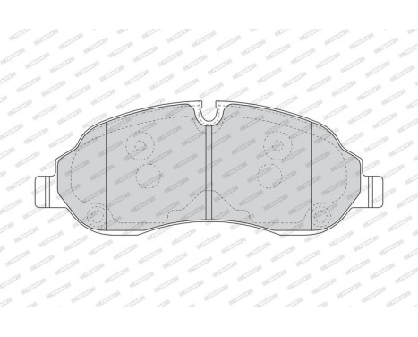 Bromsbeläggssats, skivbroms PREMIER ECO FRICTION FVR4661 Ferodo, bild 2