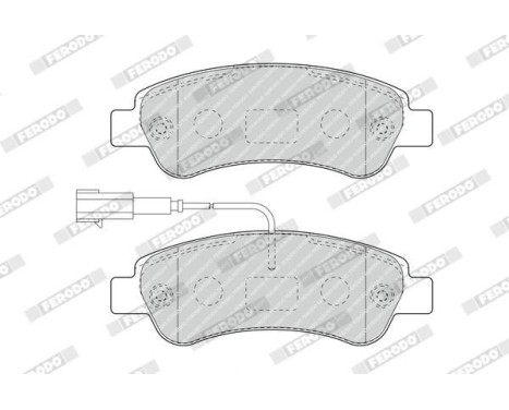 Bromsbeläggssats, skivbroms PREMIER ECO FRICTION FVR4910 Ferodo, bild 3