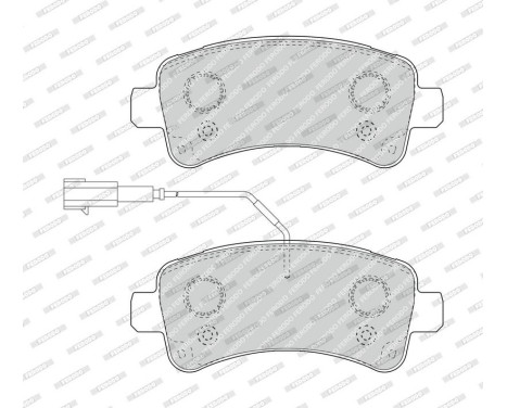Bromsbeläggssats, skivbroms PREMIER ECO FRICTION FVR4950 Ferodo, bild 2