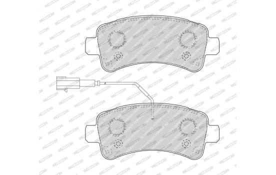 Bromsbeläggssats, skivbroms PREMIER ECO FRICTION FVR4950 Ferodo, bild 2