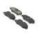 Bromsbeläggssats, skivbroms PREMIER ECO FRICTION FVR5013 Ferodo, miniatyr 6