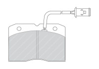 Bromsbeläggssats, skivbroms PREMIER ECO FRICTION FVR655 Ferodo