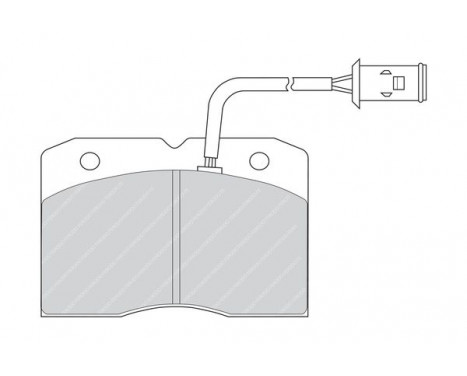 Bromsbeläggssats, skivbroms PREMIER ECO FRICTION FVR655 Ferodo, bild 2