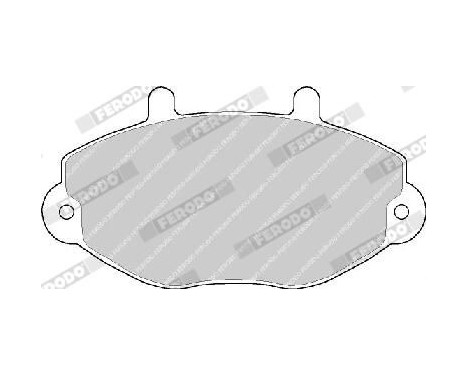 Bromsbeläggssats, skivbroms PREMIER ECO FRICTION FVR701 Ferodo, bild 5