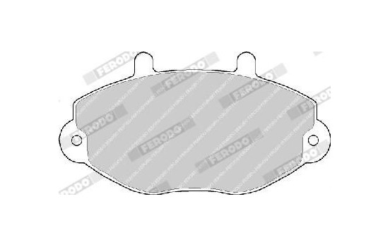 Bromsbeläggssats, skivbroms PREMIER ECO FRICTION FVR701 Ferodo, bild 5