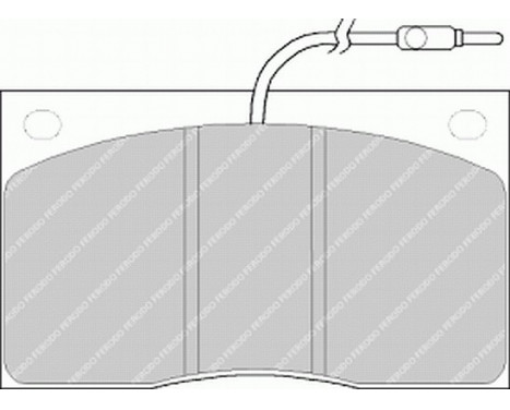 Bromsbeläggssats, skivbroms PREMIER ECO FRICTION FVR805 Ferodo, bild 2