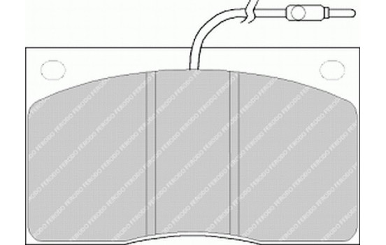 Bromsbeläggssats, skivbroms PREMIER ECO FRICTION FVR805 Ferodo, bild 2