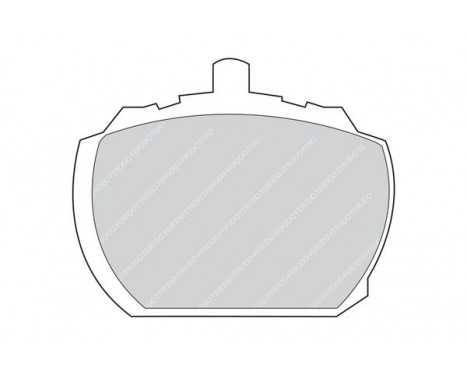 Bromsbeläggssats, skivbroms PREMIER ECO FRICTION FVR833 Ferodo, bild 2