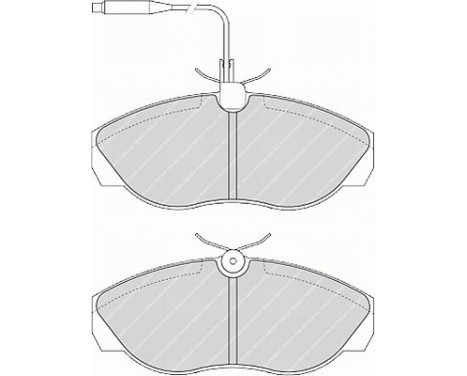 Bromsbeläggssats, skivbroms PREMIER ECO FRICTION FVR967 Ferodo, bild 2