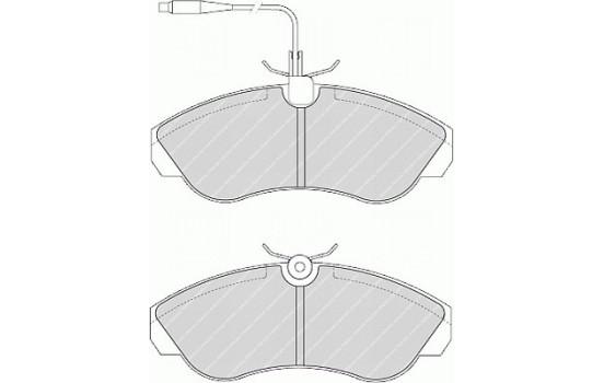 Bromsbeläggssats, skivbroms PREMIER ECO FRICTION FVR968 Ferodo, bild 2