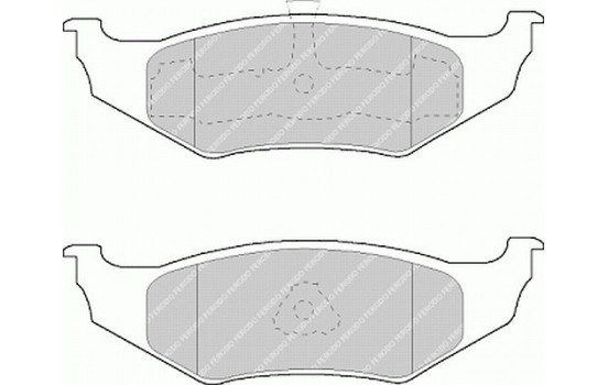 Bromsbeläggssats, skivbroms PREMIER FDB1099 Ferodo, bild 2