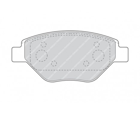 Bromsbeläggssats, skivbroms PREMIER FDB1409 Ferodo, bild 3