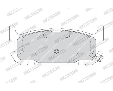 Bromsbeläggssats, skivbroms PREMIER FDB1755 Ferodo, bild 3