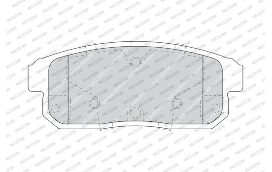 Bromsbeläggssats, skivbroms PREMIER FDB1759 Ferodo, bild 3