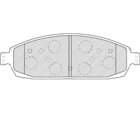 Bromsbeläggssats, skivbroms PREMIER FDB4002 Ferodo, bild 2