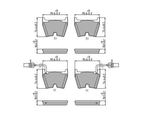 Bromsbeläggssats, skivbroms PREMIER FDB4165 Ferodo, bild 5