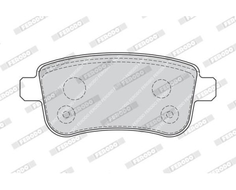 Bromsbeläggssats, skivbroms PREMIER FDB4182 Ferodo, bild 4