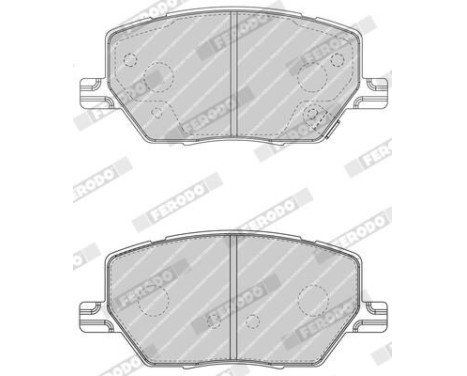 Bromsbeläggssats, skivbroms PREMIER FDB4688 Ferodo, bild 3