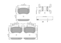 Bromsbeläggssats, skivbroms PREMIER FDB4847 Ferodo
