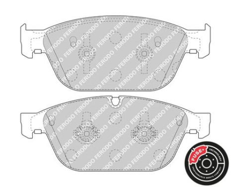 Bromsbeläggssats, skivbroms PREMIER FDB4969 Ferodo, bild 5