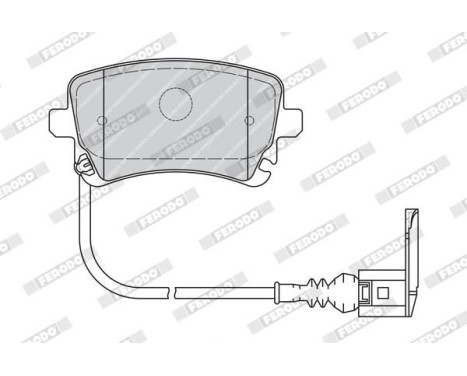 Bromsbeläggssats, skivbroms PREMIER FVR1644 Ferodo, bild 4