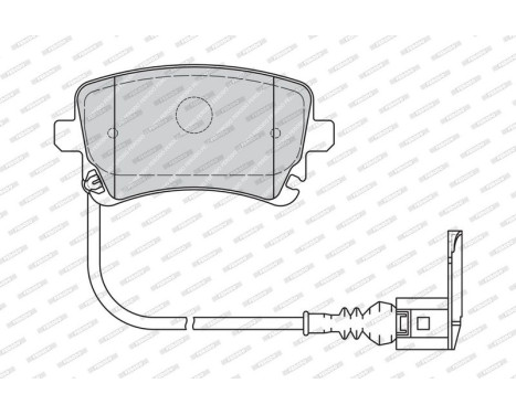 Bromsbeläggssats, skivbroms PREMIER FVR1644 Ferodo, bild 4